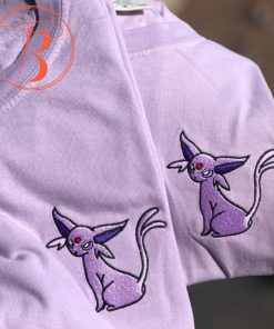 Embroidered Espeon Pokemon Hoodie