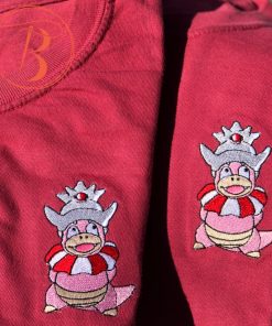 Embroidered SlowKing Pokemon Crewneck Sweatshirt