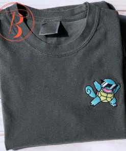 Squad Squirtle Pokemon Embroidered Sweatshirt