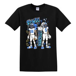 Sonic & Knuckles Detroit Football Graphic NFL Shirt