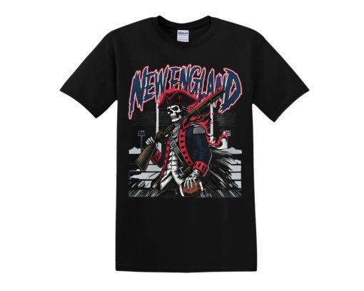 New England Patriots Football Deadman Graphic NFL Shirt