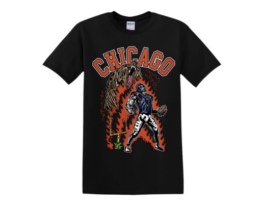 Chicago Bears Football Deadman Graphic NFL Shirt