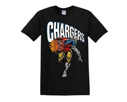 Los Angeles Chargers Football Deadman Graphic NFL Shirt