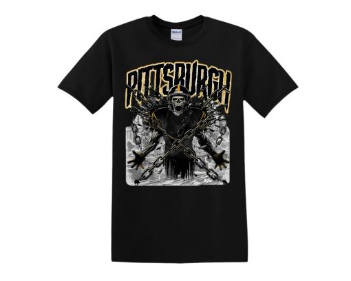 Pittsburgh Panthers Football Deadman Graphic V2 NFL Shirt