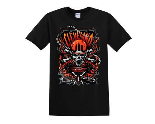 Cleveland Browns Football Deadman Graphic NFL Shirt