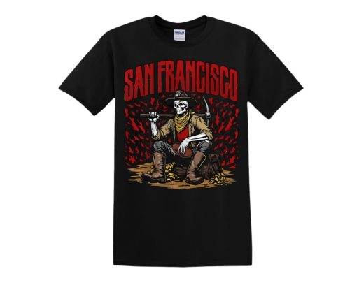 San Francisco 49ers Football Deadman Graphic NFL Shirt