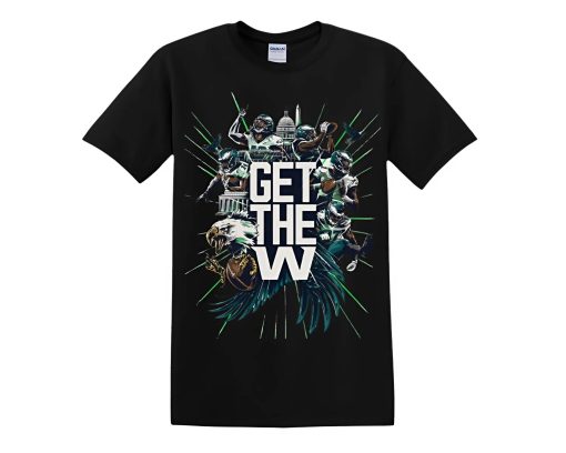 Get The W Philadelphia Eagles Football Graphic NFL Shirt