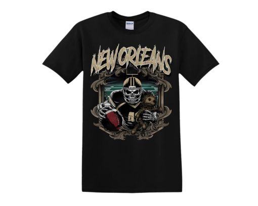 New Orleans Saints Football Deadman Graphic NFL Shirt