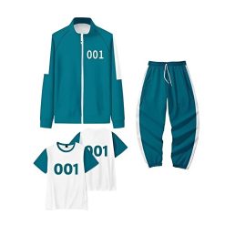 South Korean Movie Squid Game Coat Cosplay Costume Suit [jacket + pants + short sleeves]