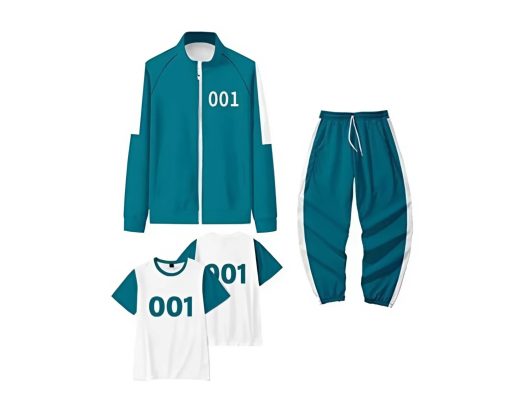 South Korean Movie Squid Game Coat Cosplay Costume Suit [jacket + pants + short sleeves]