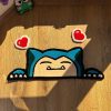 Snorlax Pokémon Tufted Rug – Fluffy Handmade Custom Rug, Anime Room Decor, Cute Bedside Carpet, Gift for Pokémon Lovers, Cozy Floor Mat